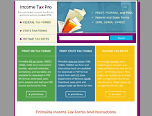 Tablet Screenshot of incometaxpro.net